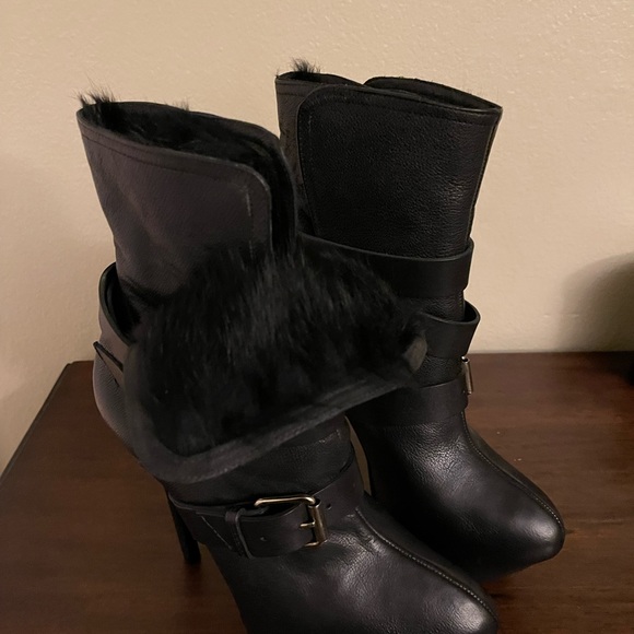 Report Signature (Jaye) Platform Fur Boots. Size 8 - Picture 4 of 6
